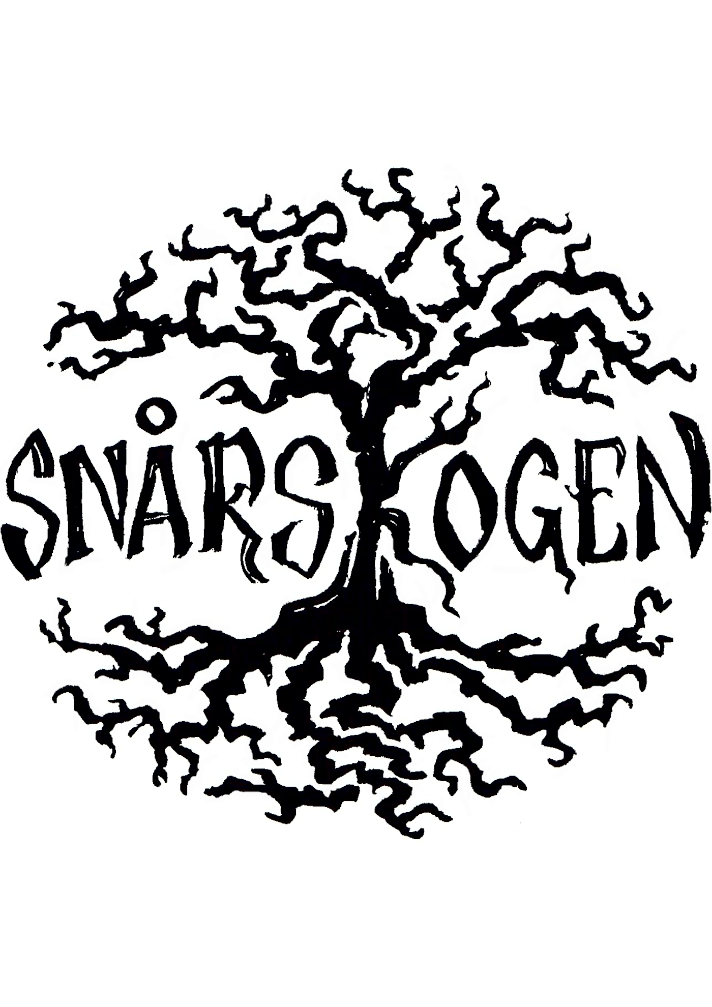Jörgen Rabben logotype for Snårskogen Productions musical and stage-performing group from Sweden photo Lunartis Studio